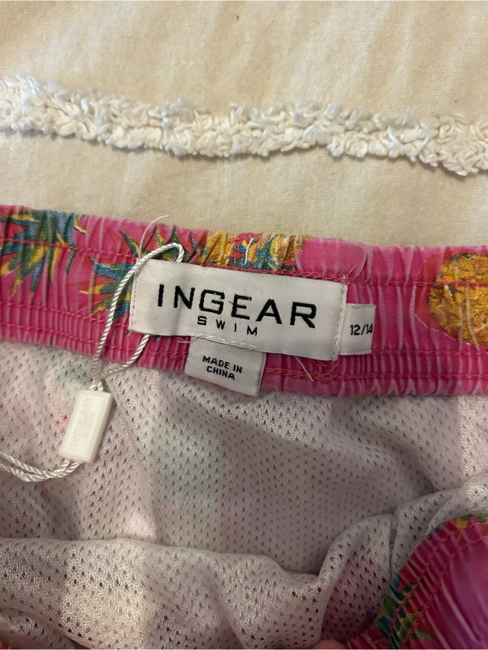 Ingear Pink Pineapple Swim Trunks for Boy's - Picture 3 of 5